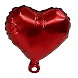 Balão Metalizado Coração Vermelho 21cm Kit