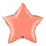 Balão Metalizado Estrela Coral 20 Polegadas
