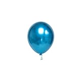 Balão Riberball Bexiga Redondo N 5 Platino Azul Pacote Com 25 Modelo 1009005050025