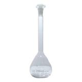 Balão Volumétrico 250ml Vidro C Rolha Poli Combo 10 Unds