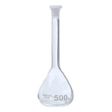 Balão Volumétrico Vidro 500ml C Rolha Polietileno Classe A