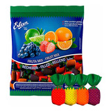 Balas De Fruta Morango Limão Uva Laranja Cestinha Erlan