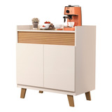 Balcao 2 Portas Aparador Para Sala Quarto E Escritorio Rack Tv Armário Livros Porta Moderno Adega Cor Off White Bela Store