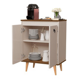 Balcão Aparador Buffet Dream Classic 2 Portas Prateleira