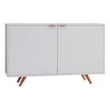 Balcão Aparador Buffet Rêtro 2 Portas Wood C  Pés Palito Bra