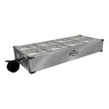 Balcão Buffet Térmico De Mesa Self Service Inox 8 Cubas 6lts