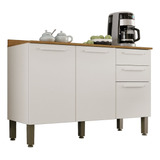 Balcão Cozinha Compacta 3 Porta 2 Gaveta Movel Cozinha C Nf