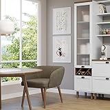 Balcão Cristaleira Para Cozinha 2 Portas De Vidro Provençal Iluminata Genialflex Branco Fosco