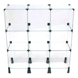 Balcão De Atendimento Modulado Em Vidro 9 Vãos