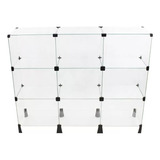 Balcão De Atendimento Vidro Modulado 9 Casulos 30x40