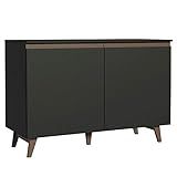 Balcão De Pia Madesa Reims 2 Portas Preto