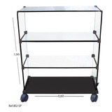 Balcão De Vidro Vitrine Modulado Caixa Mdf 0 60x 1 00 X 0 30
