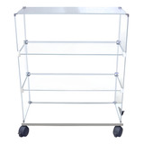 Balcão De Vidro Vitrine Modulado Caixa Mdf 0 80x 1 00 X 0 30