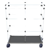 Balcão De Vidro Vitrine Modulado Caixa Mdf 1 00 X 1 10 X 30