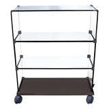 Balcão De Vidro Vitrine Modulado Caixa Mdf 80 X 1 00 X 0 30