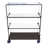 Balcão De Vidro Vitrine Modulado Caixa Mdf 80 X 1 00 X 0 30