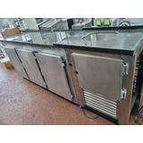 Balcão Em Inox Refrigerado Com 3 Portas E Pia 2 70 Mtrs