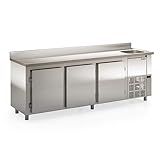 Balcão Frigorífico De Encosto GBFE 250 CD AI Aço Inox 765L Cuba Lado Direito Gelopar 220V