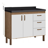 Balcão Gabinete Luxo Cozinha Para Pia De 120cm 1 20m 