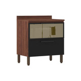 Balcão Kits Paraná Viv Concept 1 Porta Basculante De Vidro E