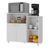 Balcão Multimóveis Para Forno E Microondas Branco Ref 2358