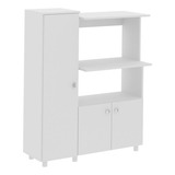 Balcão Multiuso Para Cozinha Com 3 Portas E 2 Nichos 96 5x32