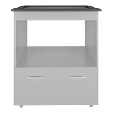 Balcão Para Cooktop 5 Bocas 2 Portas Com Espaço Forno Elisa