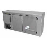 Balcão Refrigerado De Encosto 1 80mt Refrigel Aço Inox 220v