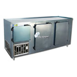 Balcão Refrigerado De Encosto 2 00 Em Aço C cuba 220v