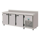 Balcão Refrigerado Encosto 3 Portas 2 00 Mts Aço Inox Kofisa