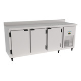 Balcão Refrigerado Encosto Inox 3 Portas 2 00 Mts Kofisa