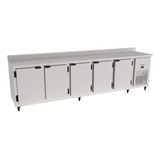 Balcão Refrigerado Encosto Inox 5 Portas 2 85 Mts Kofisa