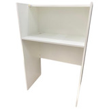 Balcão Reto Atendimento Recepção Caixa Vallet Em Mdf 100 Br Cor Branco