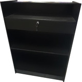 Balcão Reto Caixa Lj Pet Recep Vallet 60 Cm Preto