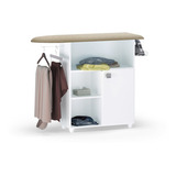 Balcão Tábua De Passar Roupas Mariana Branco C porta Cabide