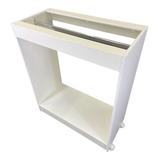 Balcão Vitrine Atendimento Vidro Temperado Cabideiro