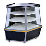 Balcão Vitrine Curvo Expositor Seco Linha Dark