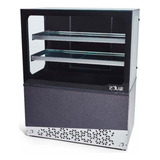Balcão Vitrine Seca Vidro Reto Black Polar 1 Metro