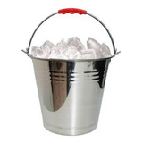 Balde 10 Litros Multiuso Aço Inox Para Gelo Cerveja Com Alça