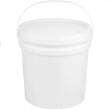 Balde Branco Com Tampa Hermetica 20 Litros Alimenticio Molho