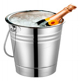 Balde De Gelo Champagne Champanheira Inox Premium Festa Luxo