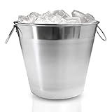 Balde De Gelo Com Alças Em Alumínio Polido 5L REFORÇADO P GARRAFA LONG NECK LATA