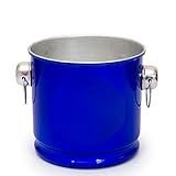 Balde De Gelo E Cerveja Térmico Em Alumínio 12L Grande Azul Royal