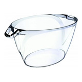 Balde De Gelo Oval Champanheira Acrílico 5l Cristal 01 Un