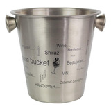 Balde De Gelo Para Vinho Com Alça Inox 4 5l