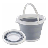Balde Dobrável De Silicone Retrátil 3 Litros Pratico Com Nf