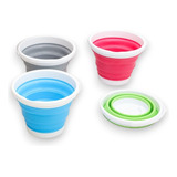 Balde Dobrável Retrátil 10 Litros Silicone C Alça Reforçada