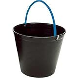 Balde Em Plástico Para Concreto 12 Litros Preto