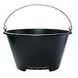 Balde Especial Alça De Ferro Reforçado 12L Preto Arqplast