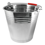 Balde Gelo Garrafas Gigante Aço Inox Alça Arco 28x31cm 12 L Cor Cromado Liso